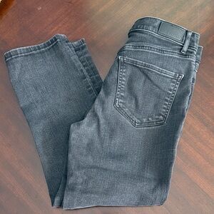 Express Black Super High Crop Jeans